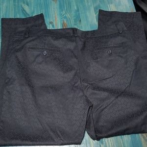 Black dress pants with textured pattern NEW size 14